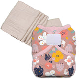 Unbleached Prefold Trial Package with Thirsties Duo Covers