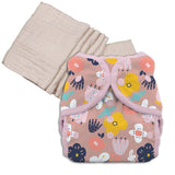 Unbleached Prefold Trial Package with Thirsties Duo Covers