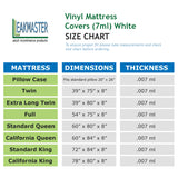 Vinyl Mattress Covers (7ml) White