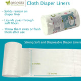 OsoCozy Flushable Diaper Liners - 3 Pack
