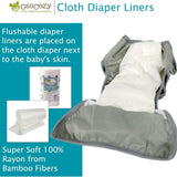 OsoCozy Flushable Diaper Liners - 3 Pack