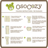 Infant Unbleached Prefold Trial Package with OsoCozy One Size Diaper Covers