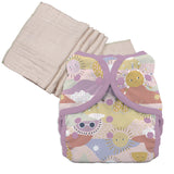 Unbleached Prefold Trial Package with Thirsties Duo Covers