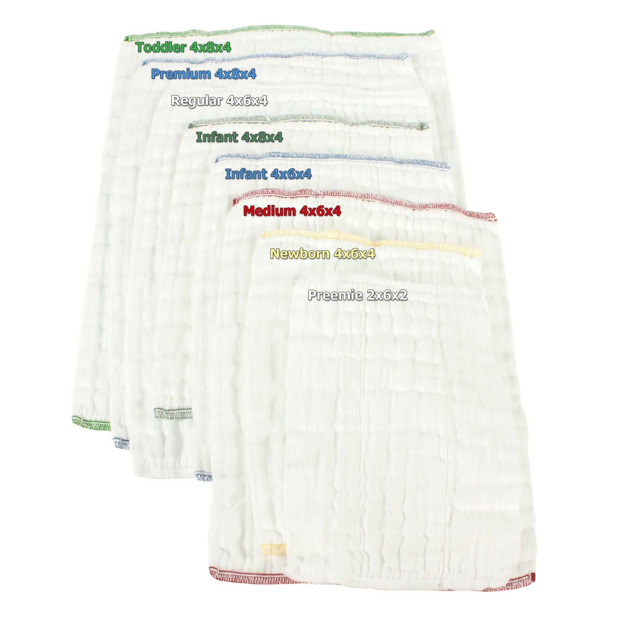 Prefold Best Flat Diapers Soft Absorbent Indian Cotton Prefold