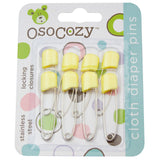 OsoCozy Packaged Diaper Pins - 8 Pack