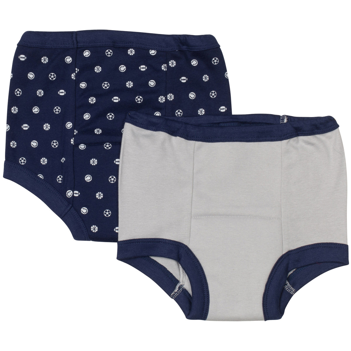 Gerber Cloth Toilet Training Pants Two 3t Twin Packs(4pants)in Cars/navy  Stripe for sale online