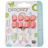 OsoCozy Packaged Diaper Pins - 8 Pack