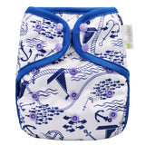 Infant Unbleached Prefold Trial Package with OsoCozy One Size Diaper Covers