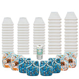 Bleached Basic Prefold Diaper Package with OsoCozy One Sized Covers