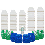 Bleached Basic Prefold Diaper Package with OsoCozy One Sized Covers