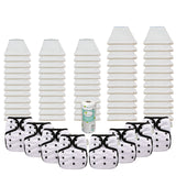 Bleached Basic Prefold Diaper Package with OsoCozy One Sized Covers