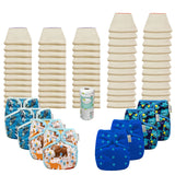 Better Fit Basic Prefold Diaper Packages with OsoCozy One Sized Covers