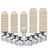 Unbleached Basic Prefold Diaper Packages with OsoCozy One Sized Covers