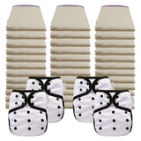 Better Fit Economy Prefold Diaper Packages with OsoCozy One Size Covers
