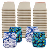 Better Fit Economy Prefold Diaper Packages with OsoCozy One Size Covers