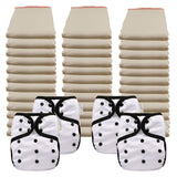 Better Fit Economy Prefold Diaper Packages with OsoCozy One Size Covers
