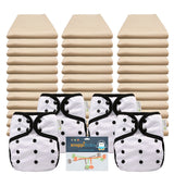 Organic Flat Economy Diaper Packages with OsoCozy Covers