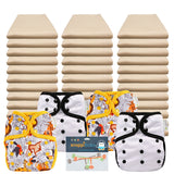 Organic Flat Economy Diaper Packages with OsoCozy Covers