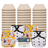 Unbleached Flat Economy Packages with OsoCozy One Size Covers