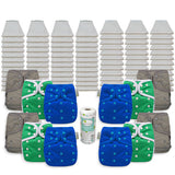 OsoCozy Grande Bleached Diaper Package with OsoCozy One Size Diaper Covers