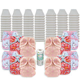 OsoCozy Grande Bleached Diaper Package with OsoCozy One Size Diaper Covers