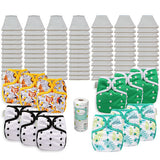 OsoCozy Grande Bleached Diaper Package with OsoCozy One Size Diaper Covers