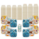 OsoCozy Grande Better Fit Diaper Package with OsoCozy One Size Diaper Covers