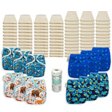 OsoCozy Grande Better Fit Diaper Package with OsoCozy One Size Diaper Covers