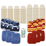 OsoCozy Grande Better Fit Diaper Package with OsoCozy One Size Diaper Covers