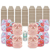 OsoCozy Grande Unbleached Diaper Package with OsoCozy One Size Diaper Covers