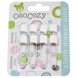 OsoCozy Packaged Diaper Pins - 8 Pack