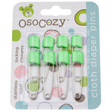 OsoCozy Packaged Diaper Pins - 8 Pack