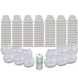 Bleached Grande Prefold Diaper Package with Thirsties Duo Covers