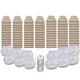 Unbleached Grande Prefold Diaper Package with Thirsties Duo Covers