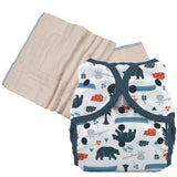Unbleached Prefold Trial Package with Thirsties Duo Covers