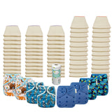 Better Fit Basic Prefold Diaper Packages with OsoCozy One Sized Covers