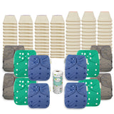 OsoCozy Grande Better Fit Diaper Package with OsoCozy One Size Diaper Covers
