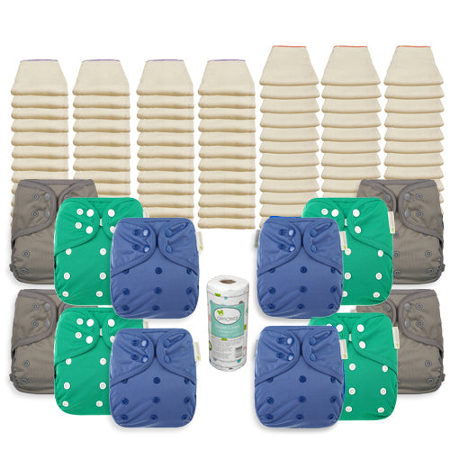 OsoCozy Grande Better Fit Diaper Package with OsoCozy One Size Diaper Covers