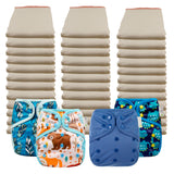 Better Fit Economy Prefold Diaper Packages with OsoCozy One Size Covers