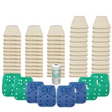 Better Fit Basic Prefold Diaper Packages with OsoCozy One Sized Covers