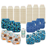 OsoCozy Grande Better Fit Diaper Package with OsoCozy One Size Diaper Covers