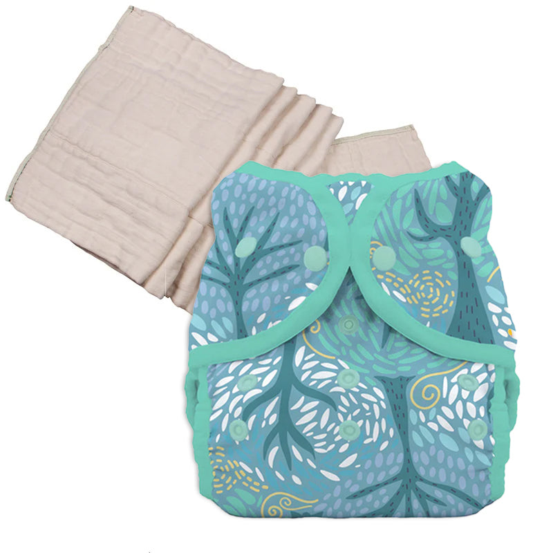 Unbleached Prefold Trial Package with Thirsties Duo Covers