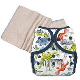 Unbleached Prefold Trial Package with Thirsties Duo Covers