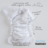 Thirsties Duo Fitted Organic Cloth Diapers