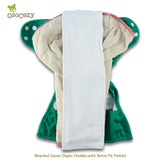 OsoCozy Gauze Diaper Doublers Bleached (doz)