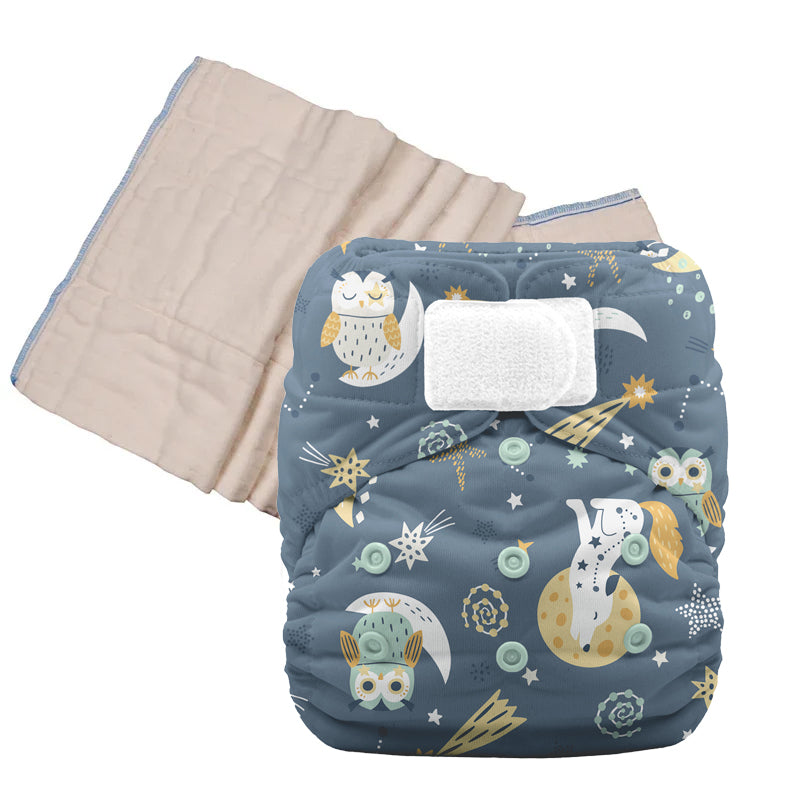 Unbleached Prefold Trial Package with Thirsties Duo Covers
