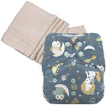 Unbleached Prefold Trial Package with Thirsties Duo Covers