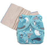 Unbleached Prefold Trial Package with Thirsties Duo Covers