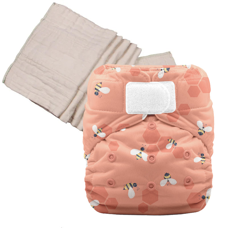 Unbleached Prefold Trial Package with Thirsties Duo Covers