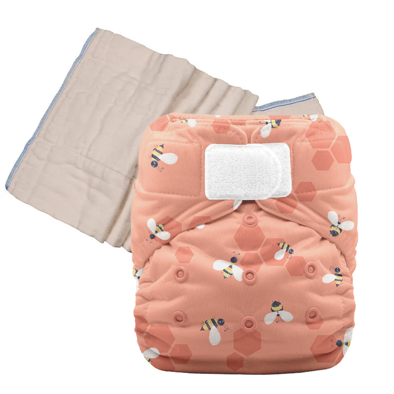 Unbleached Prefold Trial Package with Thirsties Duo Covers